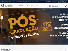 Tablet Screenshot of damasio.com.br